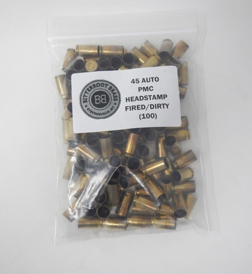 45 Auto Fired Dirty - Pistol Brass